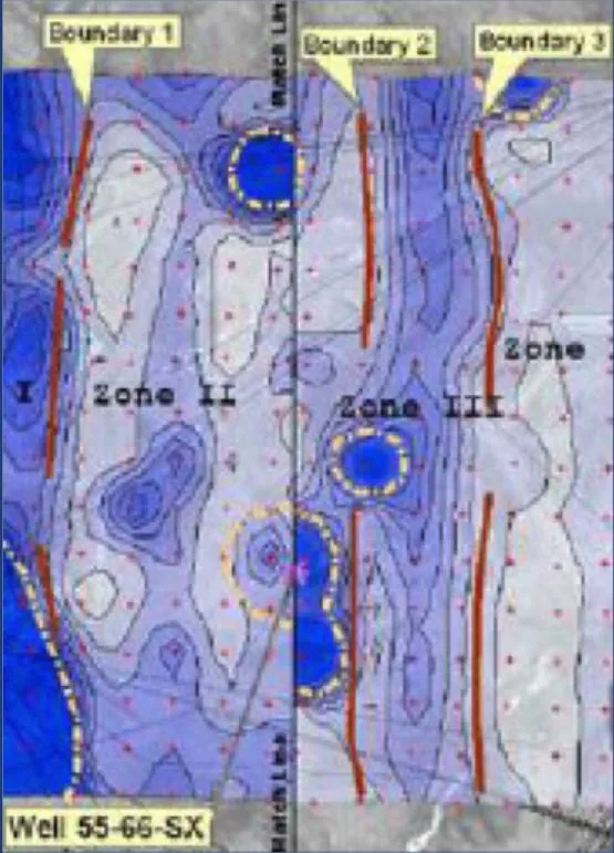Contaminated Groundwater Investigation, survey visualization