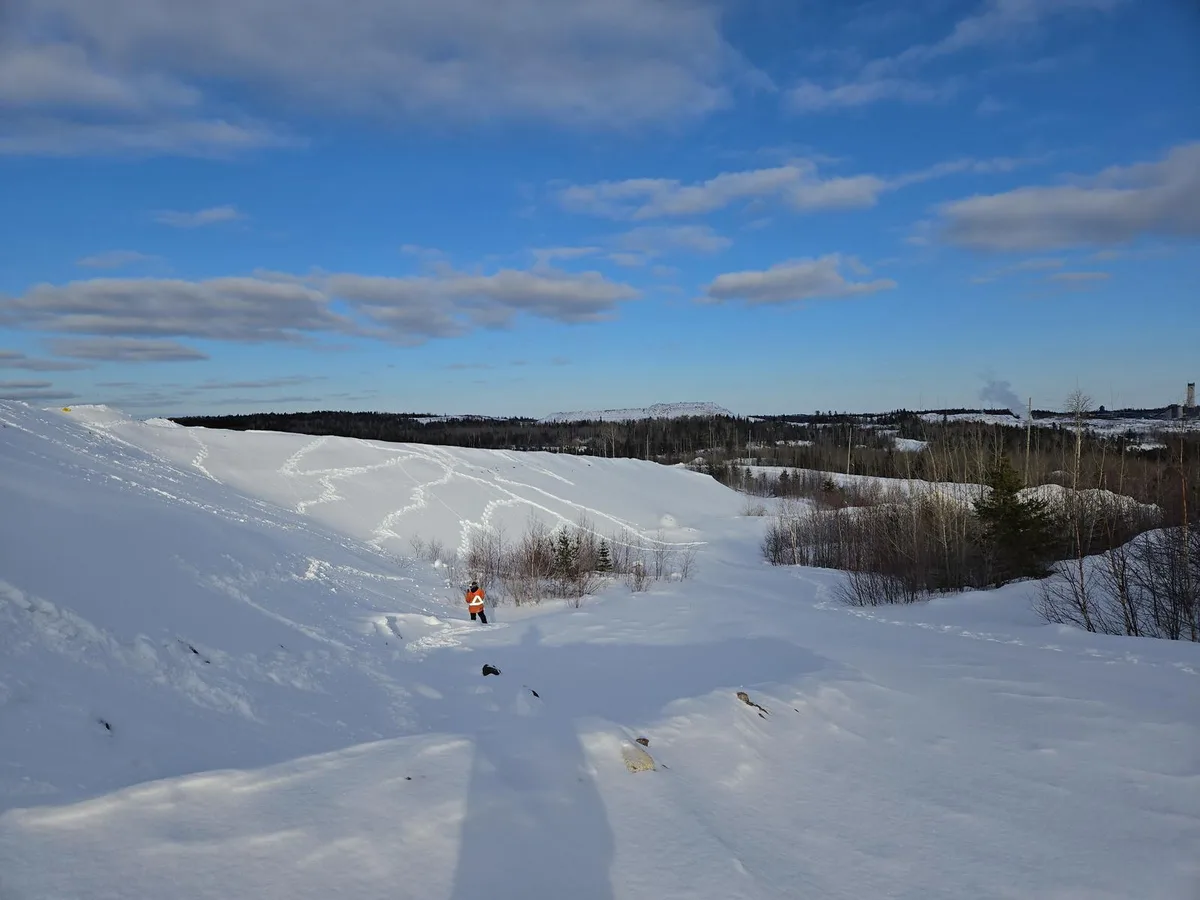Survey traverse across the impoundment · Willowstick field imagery